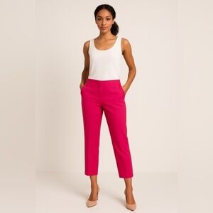 Piazza Sempione Hot Pink Cropped Pants Size IT 44 US 8 – Made in Italy Luxury